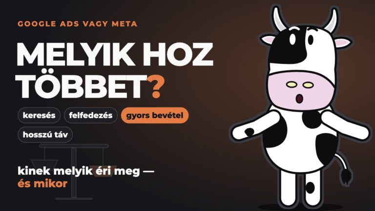 Pixel széttárt karral egy mérleg előtt: Google Ads vagy Meta hirdetés.