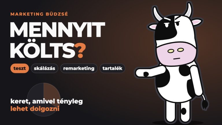 Pixel egy kördiagramra mutat: hogyan oszd fel a marketing büdzsét.