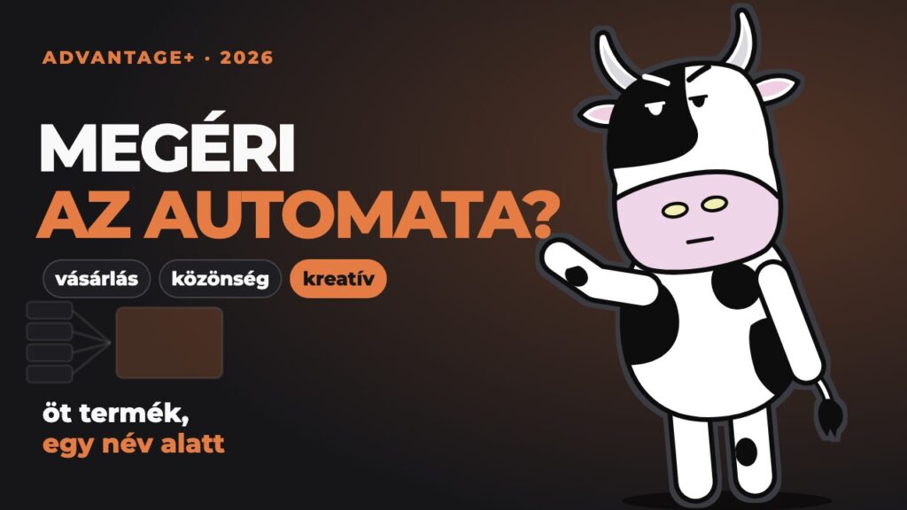 Pixel egy ábra mellett, amin négy külön doboz egyetlen nagyba fut össze: mikor éri meg az Advantage+ kampány.