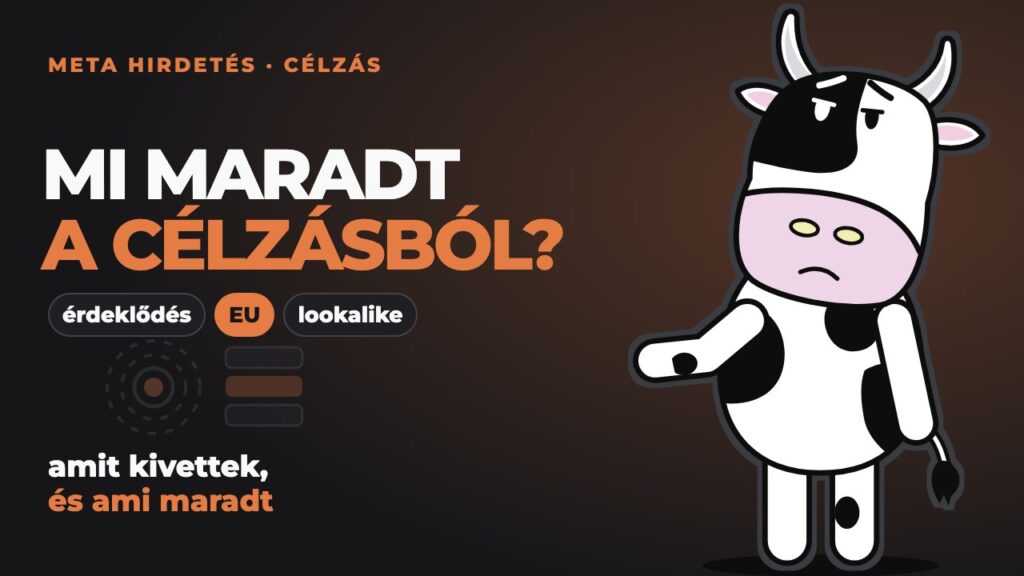 Pixel egy céltábla mellett, aminek a külső gyűrűi szaggatottá váltak: mi maradt a Facebook-hirdetés célzásából 2026-ban.