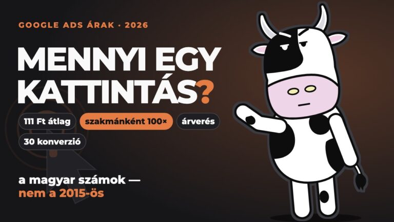 Pixel egy egermutatora kattint: mennyibe kerul egy Google-kattintas Magyarorszagon 2026-ban.