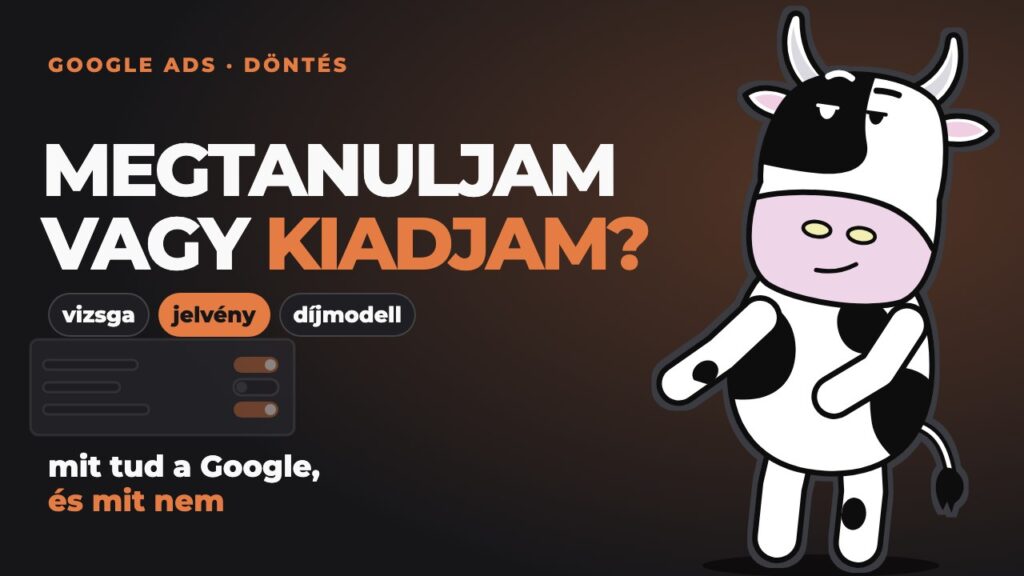Pixel egy automatizálási kapcsolópanel felé fordulva: megtanuljam a Google Ads-t, vagy adjam ki szakembernek?