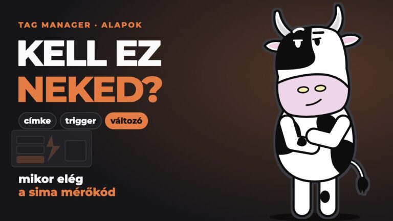Pixel egy ábra mellett, amin három címke, egy villám és egy kimenet látható: a Google Tag Manager alapfogalmai.