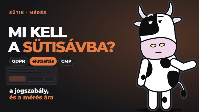 Pixel egy sütitájékoztató sáv mellett, amin elfogadás és elutasítás gomb is van: süti-tájékoztató és hirdetésmérés.
