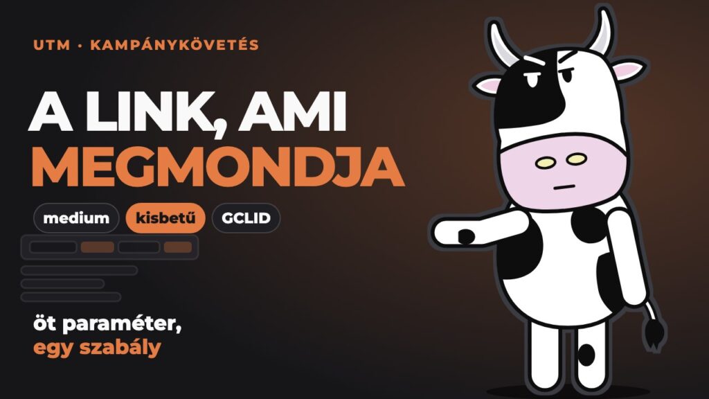 Pixel egy címsor mellett, amiben ki vannak emelve a kampányparaméterek: UTM-paraméterek helyes használata.